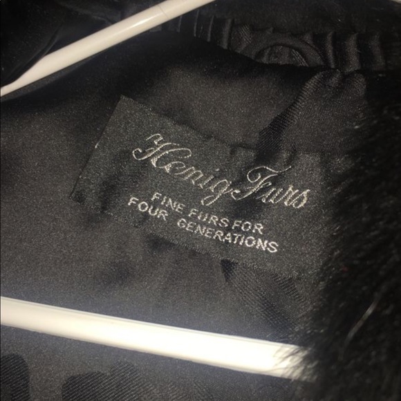 Henig Furs Black Fox Coat - Picture 2 of 3